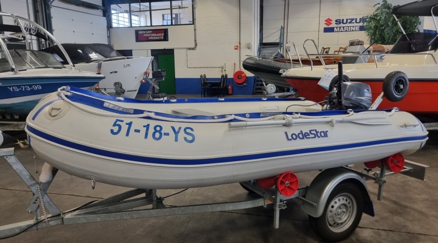 Lodestar 340NSA met Yamaha F20 en trailer